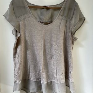 GUC XL Lucky Brand Sheer detail top